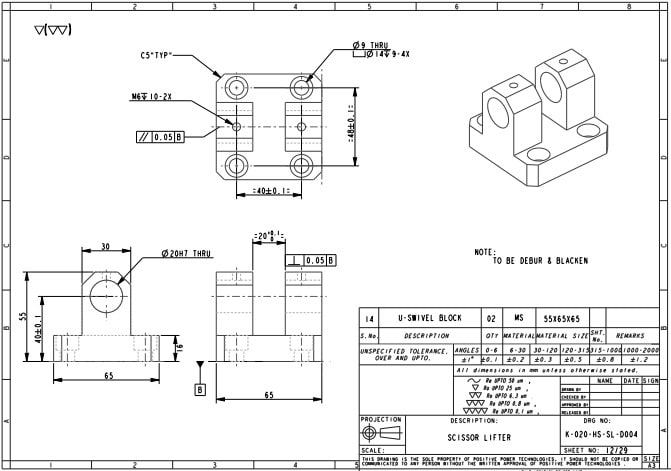 Manufacturing Drawing 2D Technical Drawings With Detailed 43 OFF