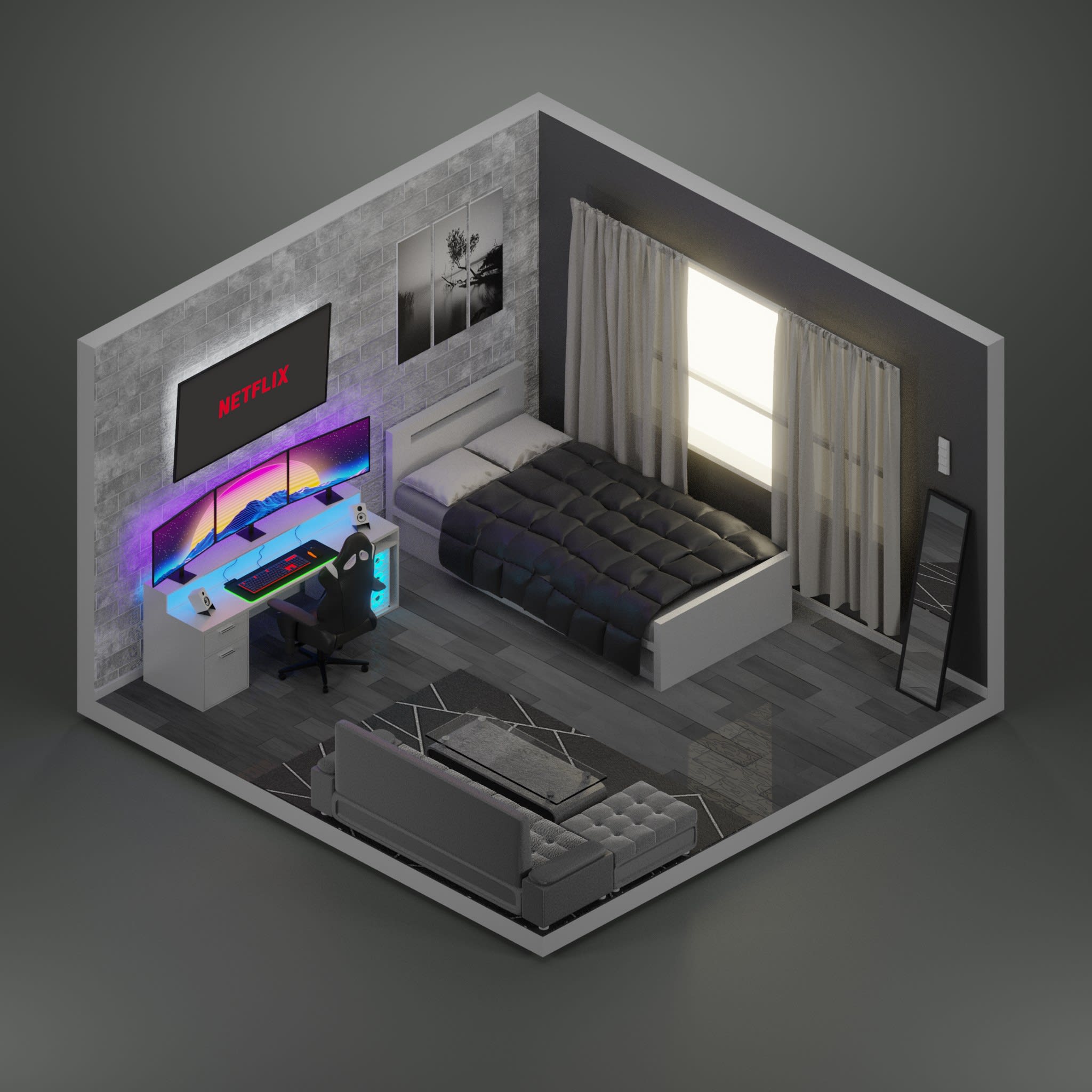 3d Room Blender