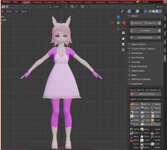 Create Custom Vroid Model Vtuber Streaming Avatar Vrchat Anime By My Xxx Hot Girl