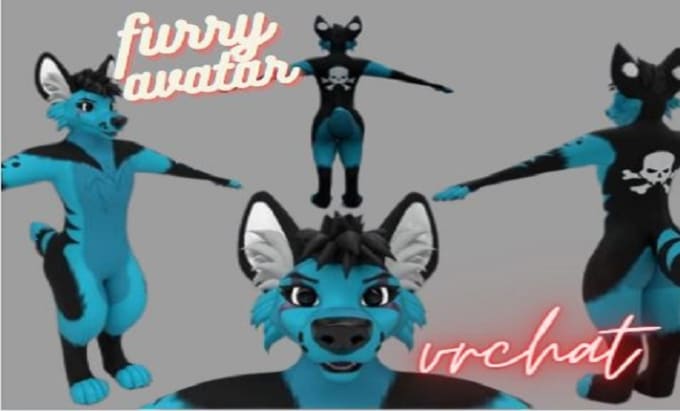 Texture Or Edit Furry Vrchat Avatars And Anime Vrchat Avatars By
