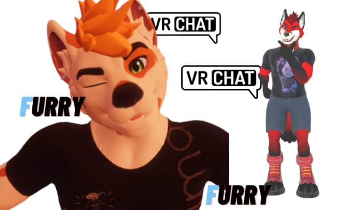 Create Texture And Edit 3d Furry Nsfw Vrchat And Nsfw Vrchat Avatars