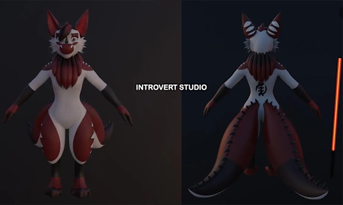 Create And Edit Custom Furry And Anime Vrchat Avatars By Introvert