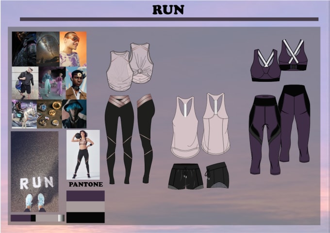 Do Fashion Design And Techpack Lingerie Activewear Seamless Pattern