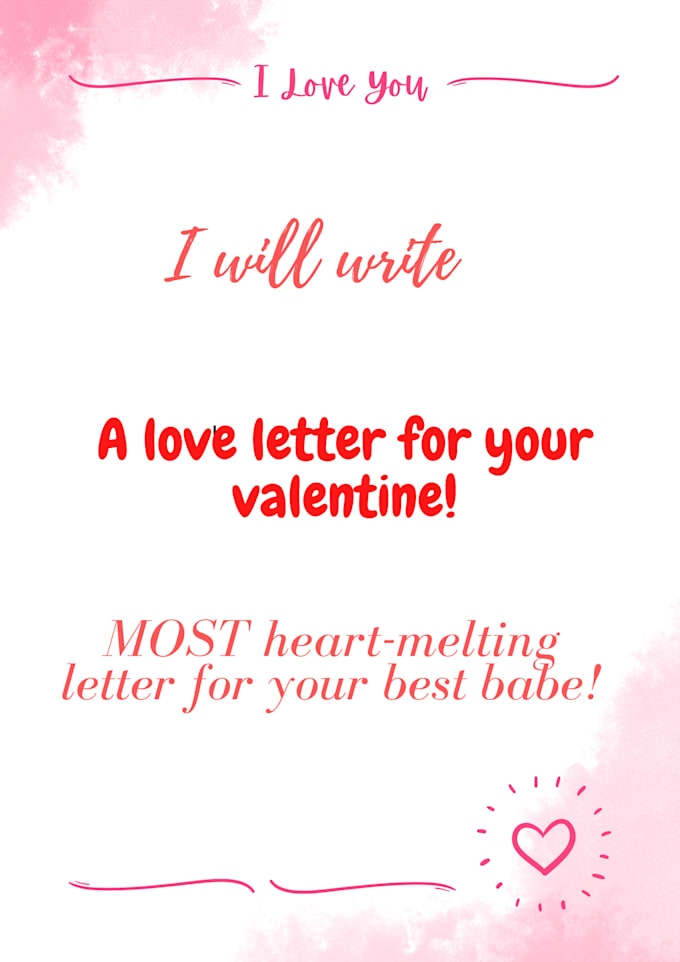 Write The Most Heart Melting Love Letter For Your Babe By Yeshhh123
