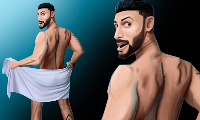 Draw Muscular Muscle Men Bara Gay Yaoi Nsfw Bodybuilder By Chocoboythilan Fiverr