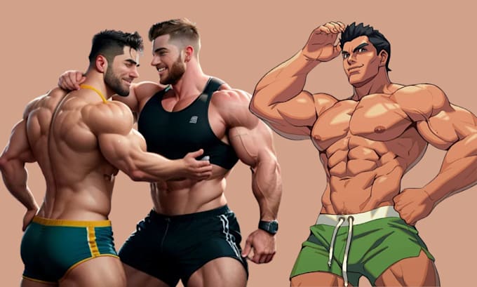 Draw Gay Bara Muscle Nsfw Gay Character Bara Fan Art Yaoi Fanart Oc Comic By Daniel Wils