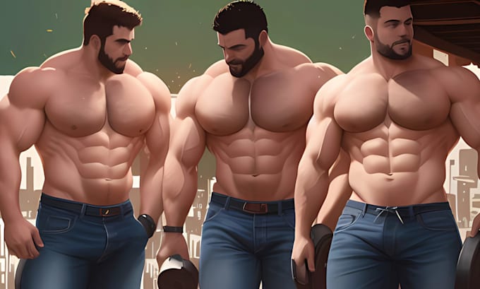 Draw Gay Bara Muscle Yaoi Fanart Nsfw Oc Comic Or Character Art By Francis Bara Fiverr