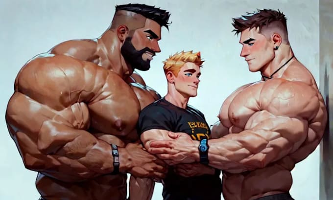 Draw Gay Bara Yaoi Muscle Art Nsfw Fanart Oc Character Design By Francis Bara Fiverr