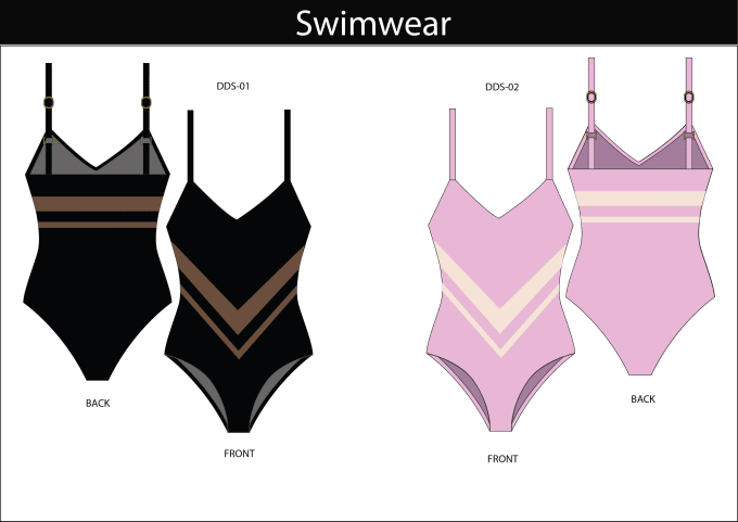 Design Flat Sketches For Lingerie Swimwear Or Pajamas By Firozapparel4