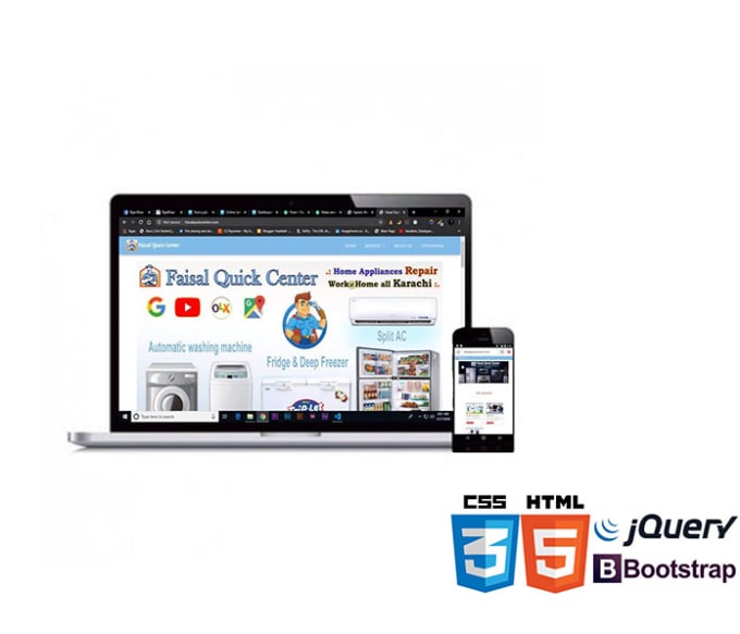 Be Your Front End Web Developer Html Css Bootstrap Jquery By Rijal Khan Fiverr