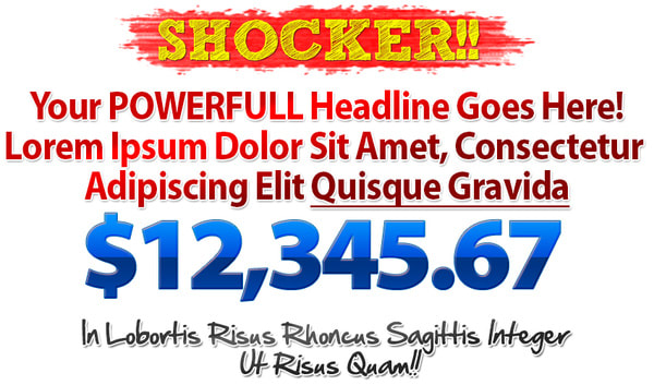 Create Killing High Conversion Bad Ass Sales Page Headline Graphics