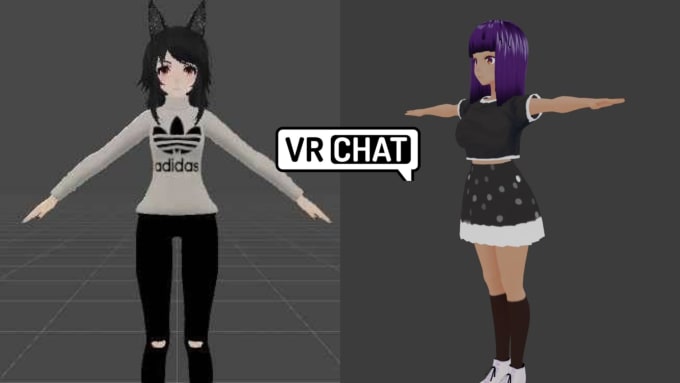 Create Texture And Edit 3d Furry Nsfw Vr Chat And Sfw Vrchat Avatar By