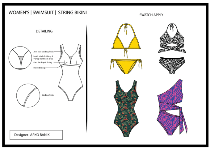 Provide Swimwear Lingerie Design Nightwear Design By Arko Fiverr
