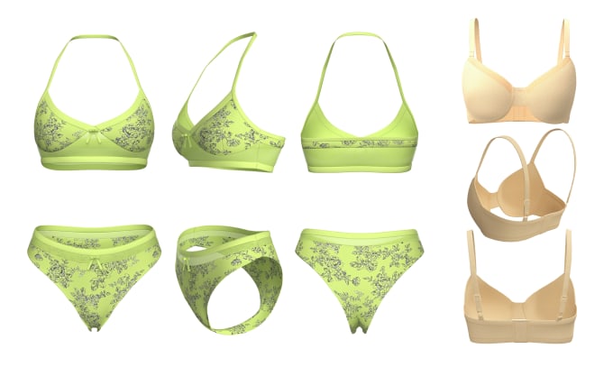 Do 3d Lingerie Swimsuit With 3d Garment And 3d Fashion By