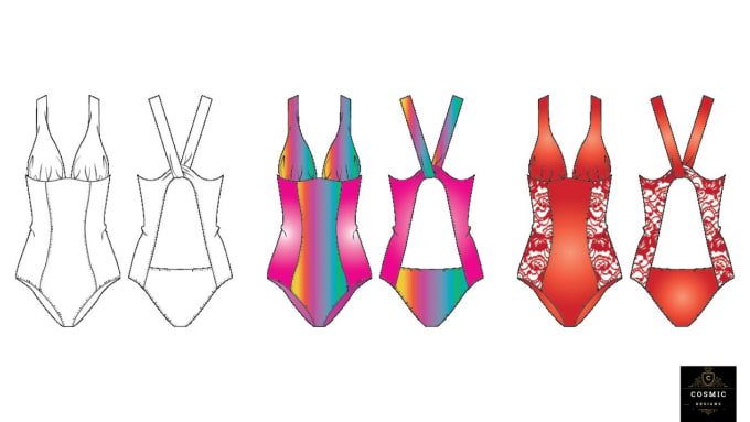 Create Exclusive Tech Pack Of Lingerie Wear By Cosmic 1040 Fiverr