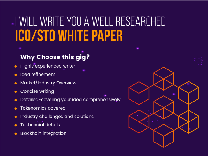 write you a well researched white paper