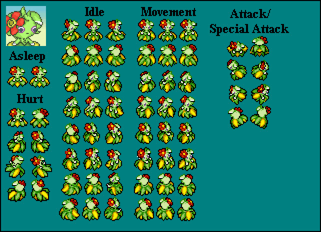 make pokemon mystery dungeon styled sprite sheets