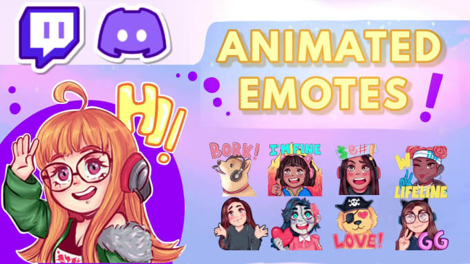 Animate And Draw Your Twitch Emotes By Katline Work Fiverr