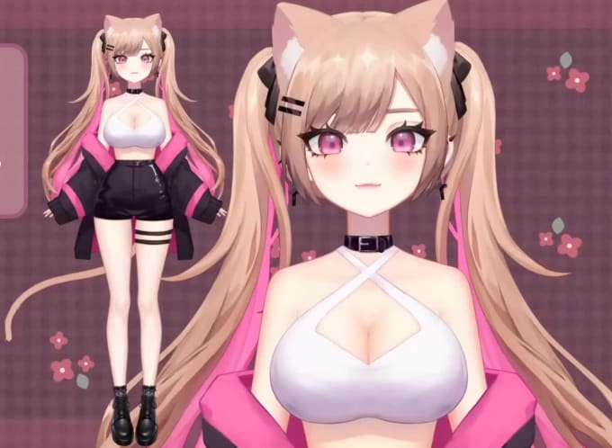 Draw Rig Live D Vtuber Model Anime Model For Vtuber Vtuber Rig For Life Stream By Vic Art