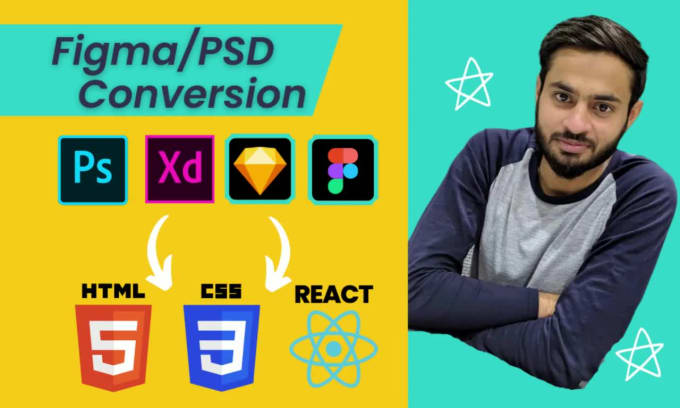 Convert Psd Figma Design To Reactjs Nextjs Html Css Website Code Images And Photos Finder