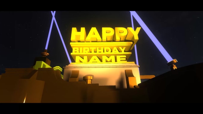 Make 20th Century Fox Movie Style Happy Birthday Video Intro By