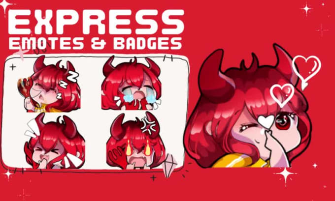 Customize Your Twitch Emotes And Sub Badge For Your Stream In Hour By Ebyeby Fiverr