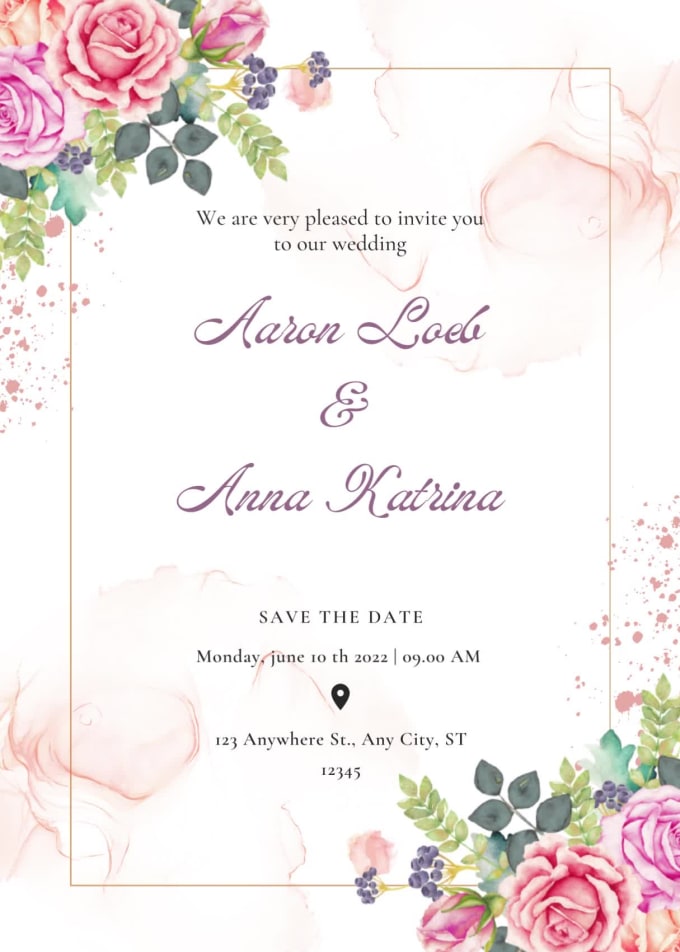 Design The Most Beautiful Wedding Invitation By Uzmaameer Fiverr