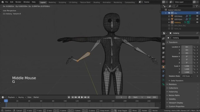 Rig D Character Rigify Rig D Character Rigging Unity Ue