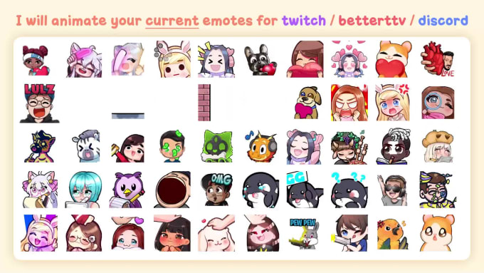 Animate Your Current Twitch Emotes By Xchapi Fiverr