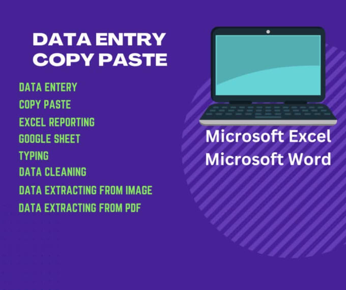 Accurate Data Entry Microsoft Excel And Word Typing Copy Pasting By