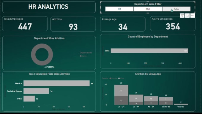 Create Professional Power Bi Report And Dashboard With Dax Functions By