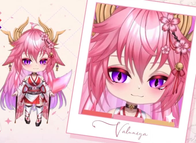 Draw And Rig Chibi Vtuber Model Kawaii Chibi Fantasy Chibi For Vtuber