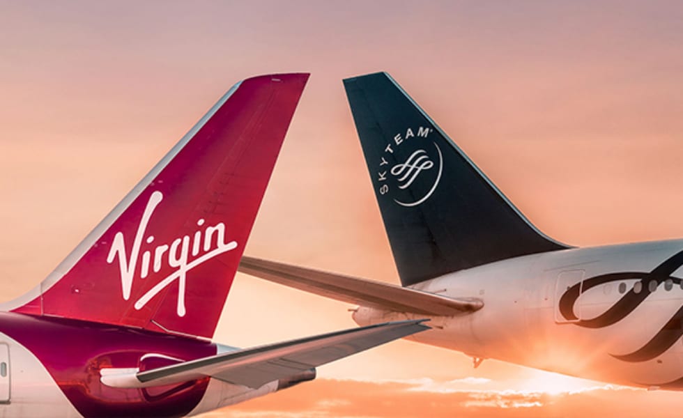 virgin atlantic and skyteam alliance image