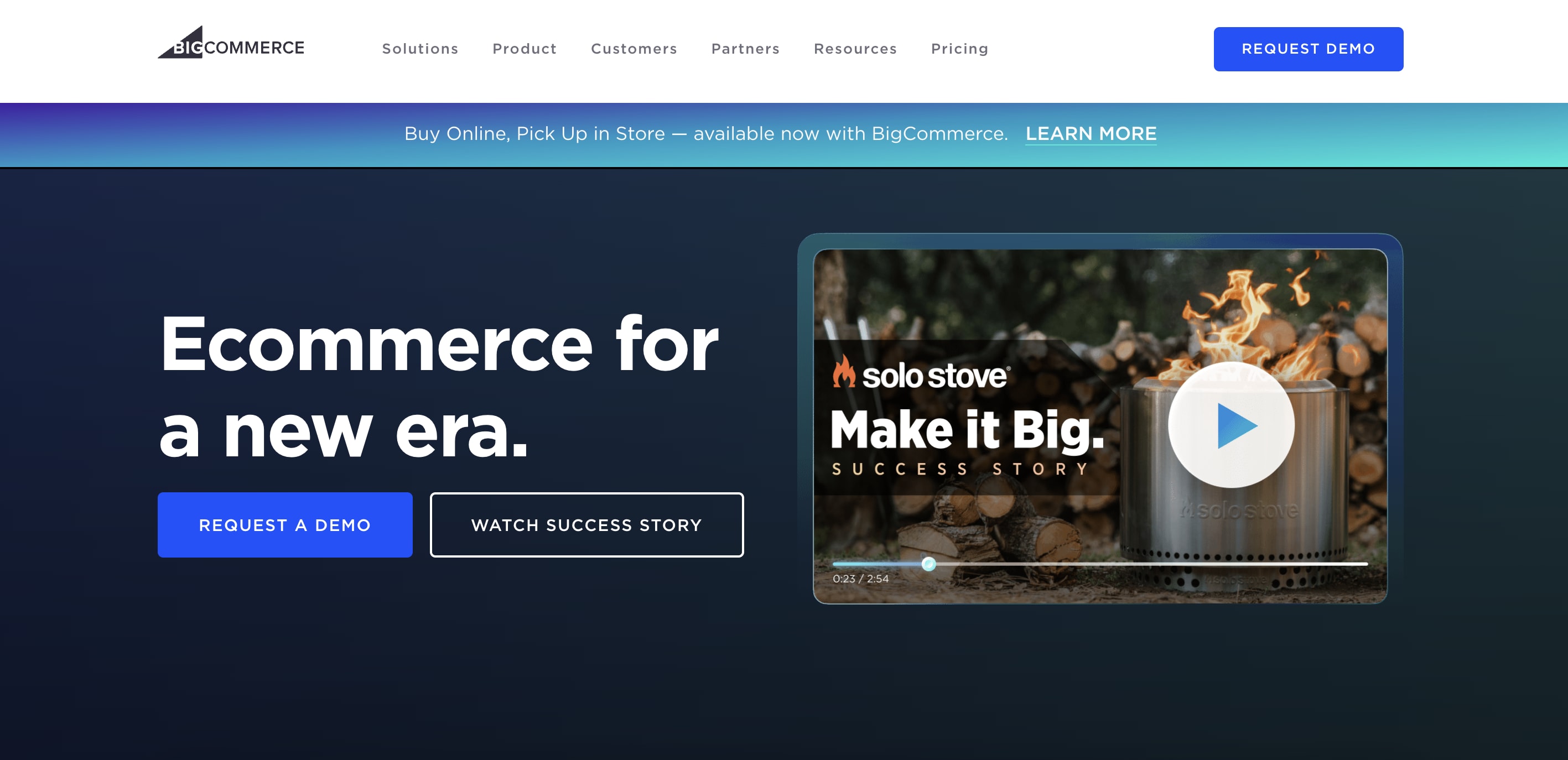 bigcommerce homepage