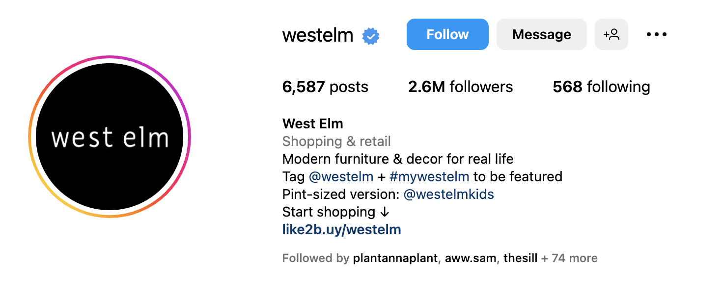 west elm ugc on instagram