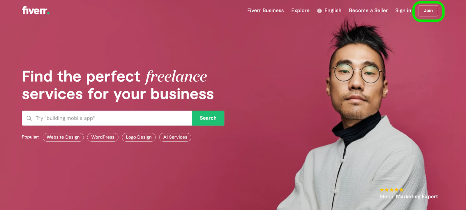 Fiverr Business signup Join