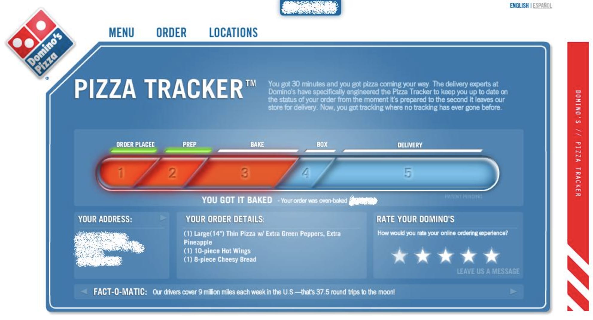 dominos email example