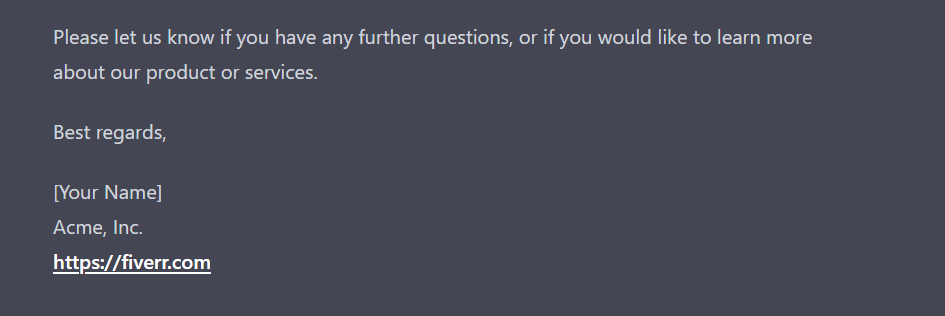 ChatGPT followed instructions for the email, despite complaints.