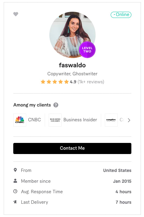 faswaldo ghostwriter profile