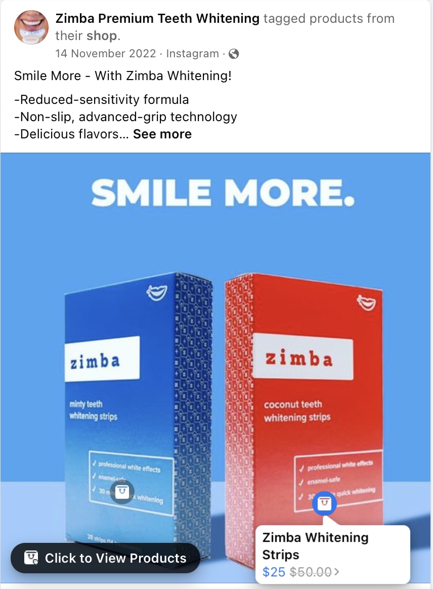 zimba teeth whitening example