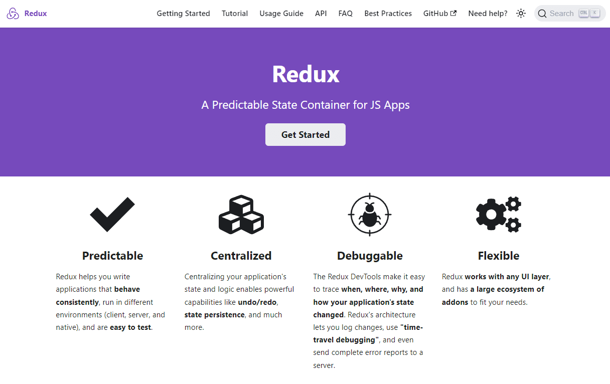 Redux state management toolkit.