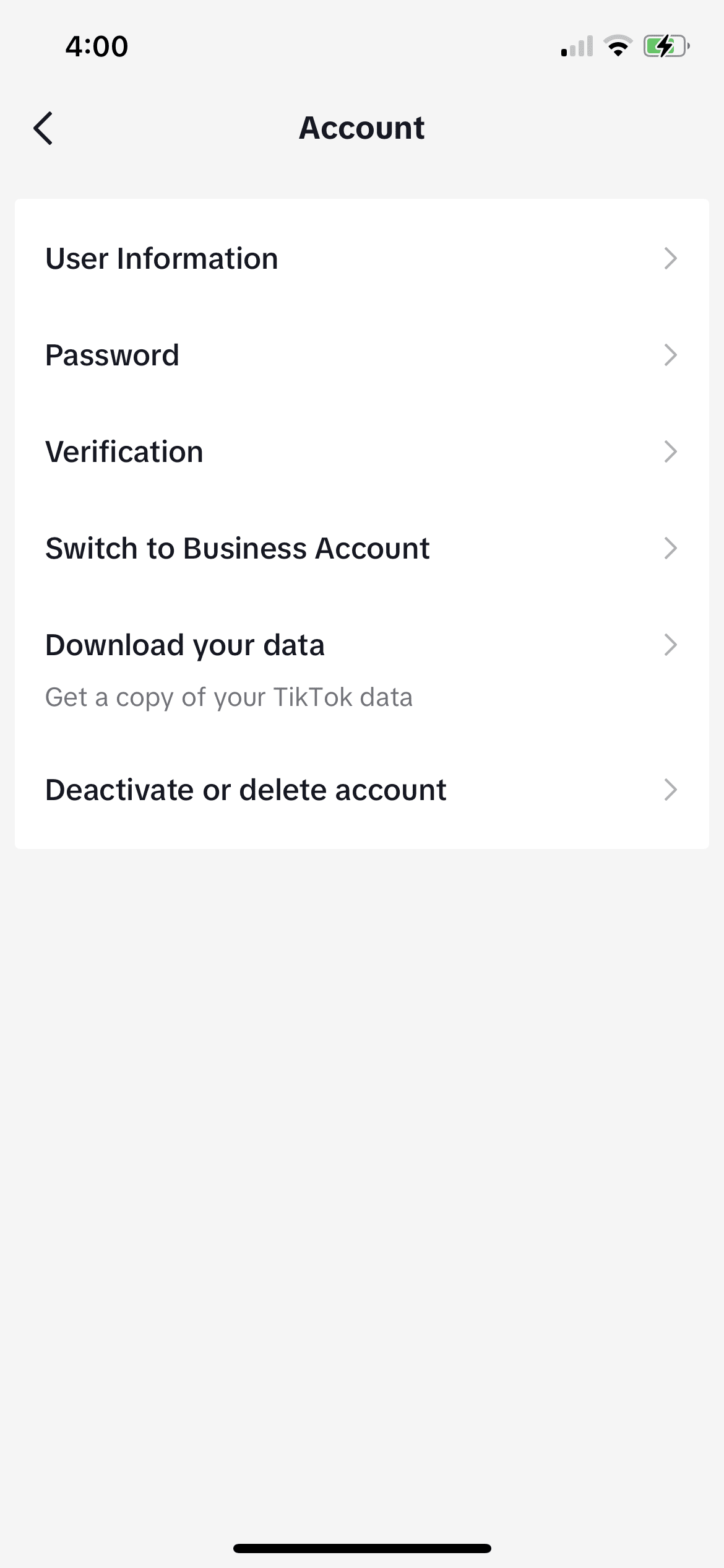 step 3 to switching to business acct on tiktok