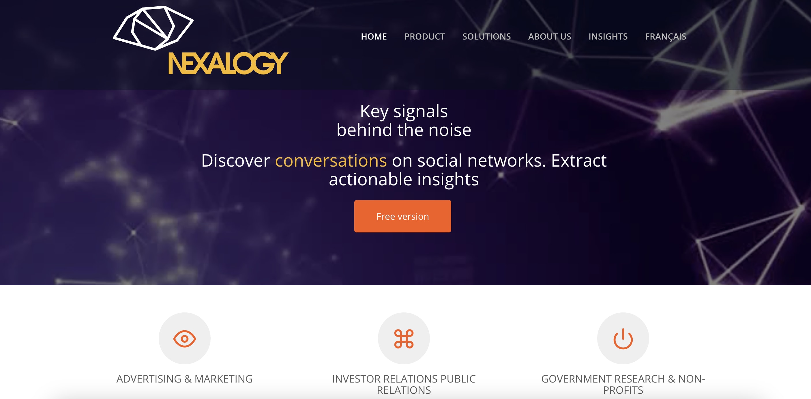 nexalogy homepage