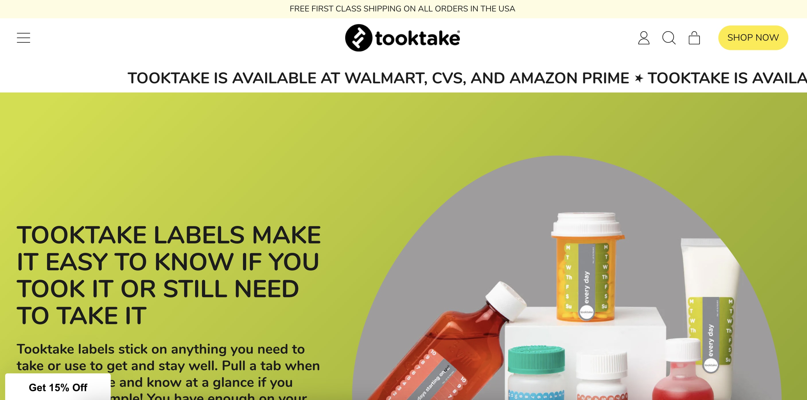 Tooktake, a health ecommerce business, now available in retail stores, homepage online
