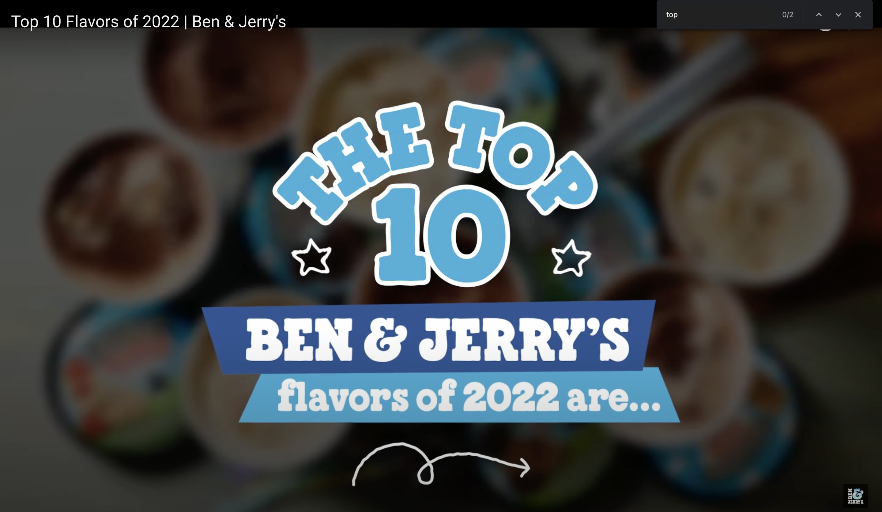 ben and jerrys on youtube