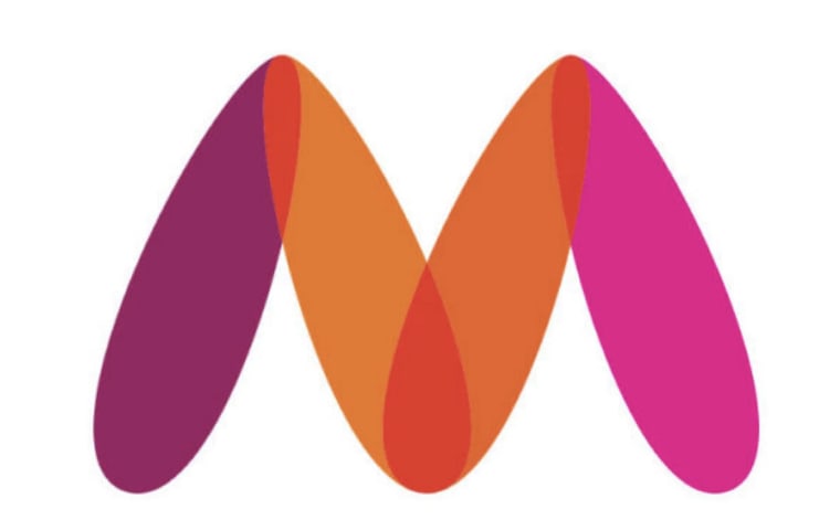 The original logo that Myntra launched in 2021.