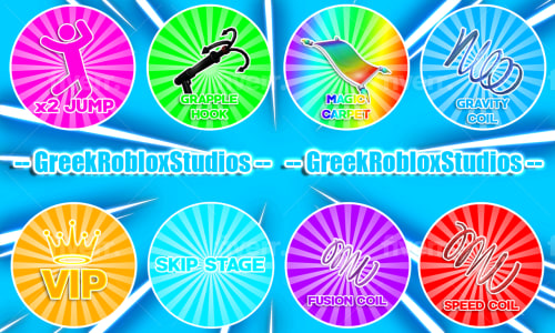 Create roblox gamepass and badges icons for your game by Mariovesp