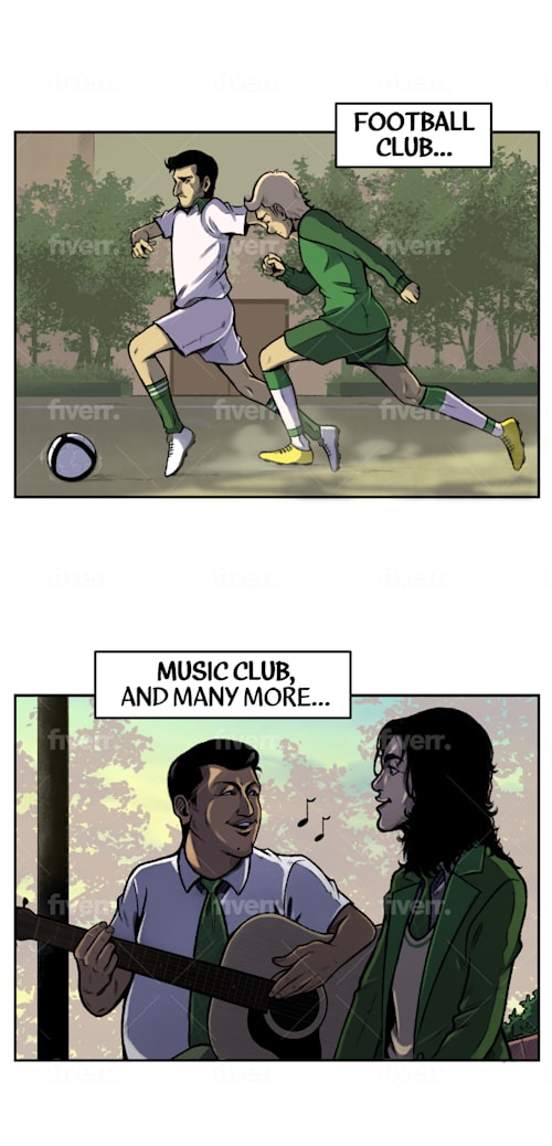 Make comic page based on your story by Dimasawco | Fiverr