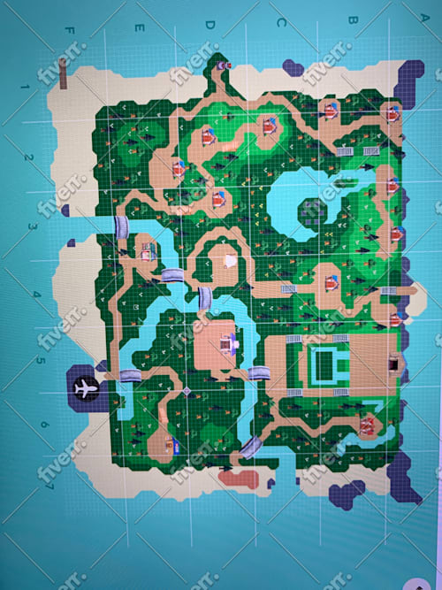 Design your animal crossing island map by Paulinazelik Fiverr