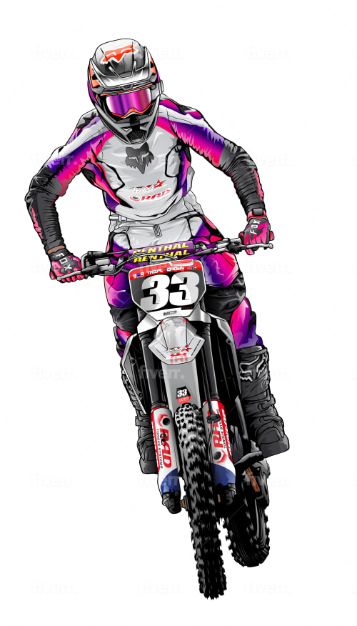 Rider Motocross effectuant un saut. Style de dessin animé. Vector  illustration conceptuelle à propos de Sport Motocross Image Vectorielle  Stock - Alamy